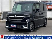 スズキ スペーシア　カスタム　４ＷＤ カスタム　ＨＹＢＲＩＤ　ＸＳターボ　メー