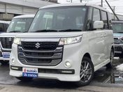 スズキ スペーシア　カスタムＺ　４ＷＤ ４ＷＤ　☆デュアルカメラブレーキサポート
