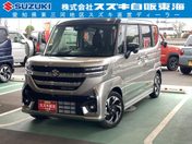 スズキ スペーシア　カスタム ＨＹＢＲＩＤ　ＸＳ　９インチナビ・全方位