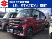スズキ スペーシア　カスタム ＨＹＢＲＩＤ　ＸＳターボ　全方位カメラ付