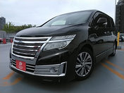 日産 エルグランド　４ＷＤ ３５００ ライダー 黒本革シート（パワー