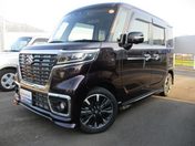 スズキ スペーシア　カスタム　４ＷＤ カスタム　ＨＹＢＲＩＤ　ＸＳ　４ＷＤ　前