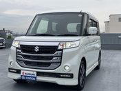スズキ スペーシア　カスタムＺ カスタムＺターボ　全方位モニター付ナビ　